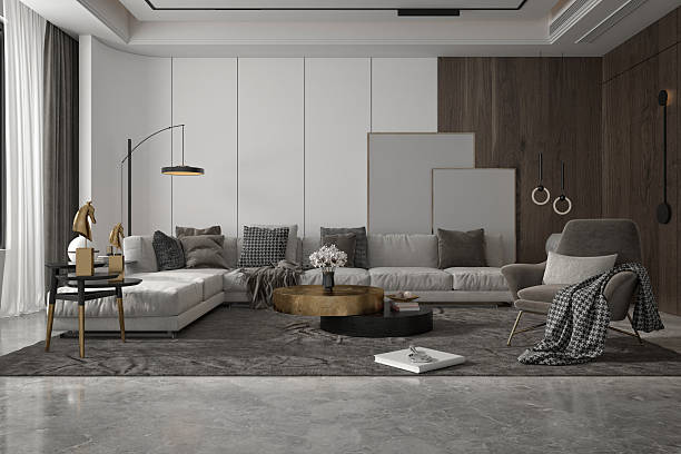 istock 3d render luxury villa house living room dining room 2237358176