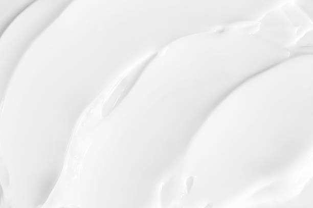 istock Cosmetic concept: white cream texture close-up, skincare backdrop for beauty design. 2237360705