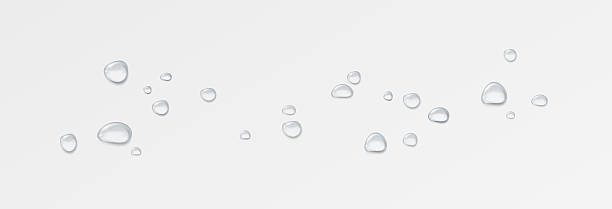 istock Realistic water drops on a transparent background. Drops of rain, condensation on the surface with reflection of light and shadow, vector. 2237361372
