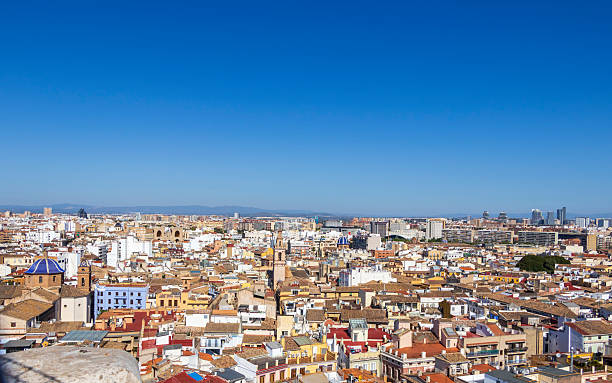istock Panoramic view of Valencia showcasing its diverse architecture under a clear blue sky. The vibrant cityscape features historic and modern buildings, capturing the essence of urban life. 2237372186