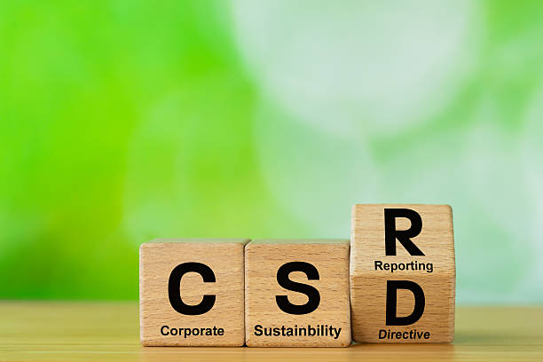istock CSRD symbol. Corporate Sustainability Reporting Directive, Sustainability reporting of companies in the European Union. Company activities in the environment, society and corporate governance. 2237373875