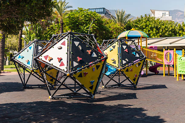 Play area under a residential building in Fujian Province, China Slide