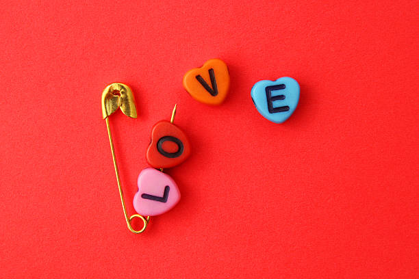 Transparent thumbtack on white background with shadows over it