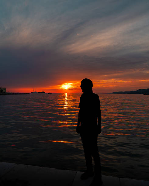 istock Silhouette by the Lagoon at Sunset in Venice, Italy 2237389497