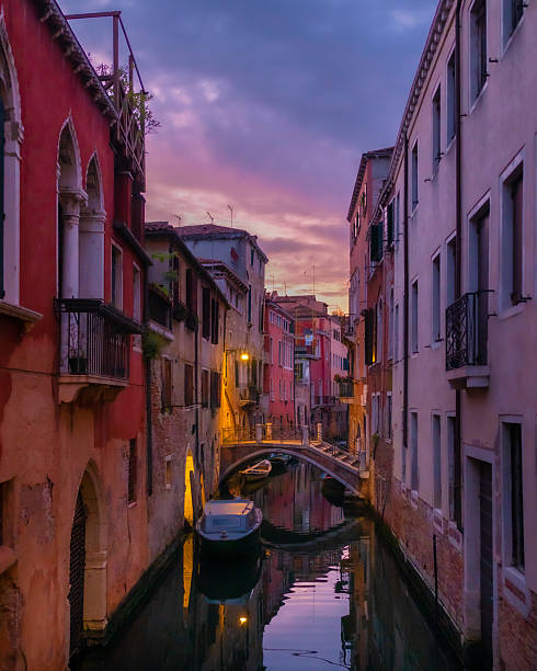 istock Evening Canal Scene with Bridge in Venice, Italy 2237389498