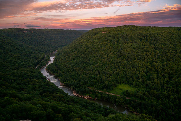 istock Sunset Over The New River In West Virginia 2237391378