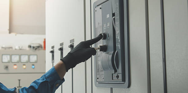 istock Electrical equipment maintenance service engineer Engineers carry AC voltmeters to check voltage at breaker terminals and inspect switchgear. 2237405920