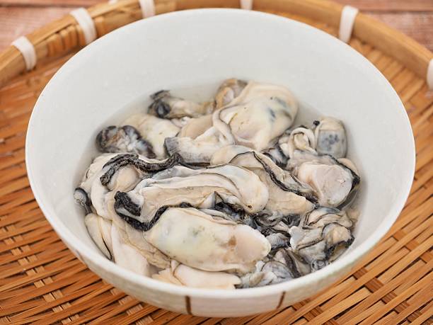 istock Fresh seafood oysters, food, cooking ingredients 2237406946