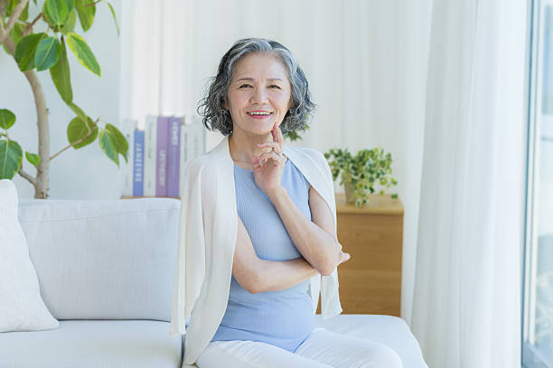 istock Senior woman doing skin care 2237421521