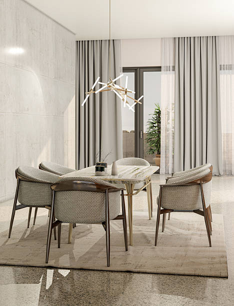 istock Large luxury modern bright interiors Living room mockup illustration 3D rendering image 2237427709