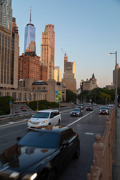istock Lower Manhattan Skyline at Dawn from Brooklyn Bridge 2237437676