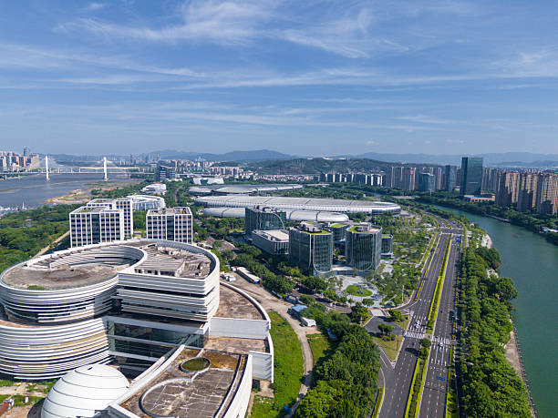 istock Aerial View of Modern Urban Landscape and Architectural Complex 2237440189