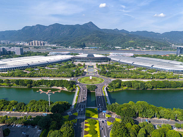 istock A Modern Urban Transportation Hub Surrounded by Lush Greenery and Mountains 2237440241