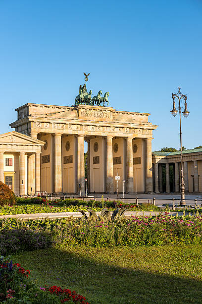 The iconic Brandenburger Tor in Berlin on a sunny morning