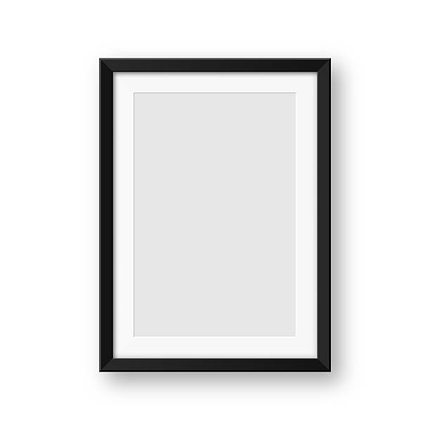 istock Realistic blank black picture frames collection. Modern poster mockup for artwork, photography, or advertising. Perfect for art galleries, interior decor, and branding. Vector illustration 2237461248