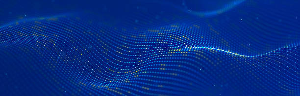 istock Colored music surface. Beautiful curved wave on a dark background. Digital technology background. 3D 2237466298