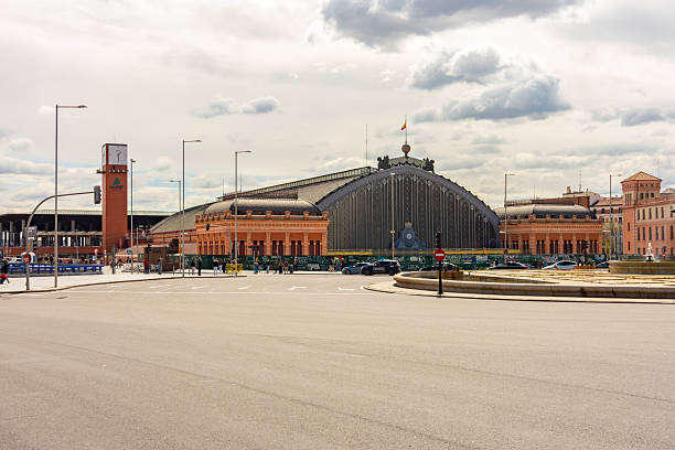 Madrid, Spain - 24 March 2025: Atocha railway station in Madrid