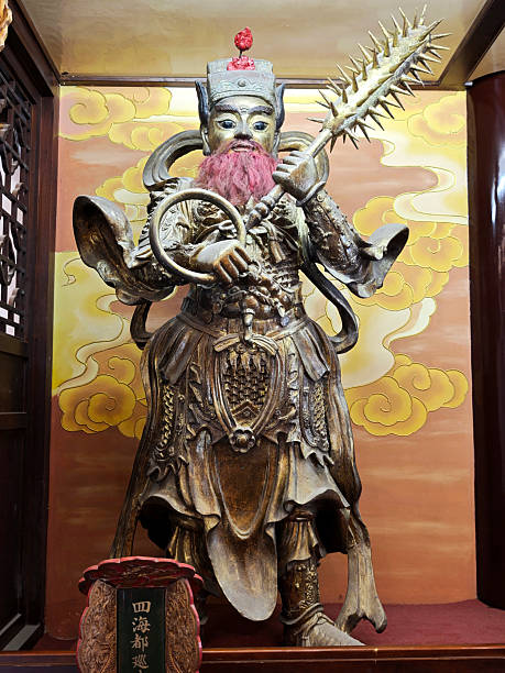 Tao statue in the White Cloud Temple (Baiyun temple) a Taoist temple of Shanghai, China