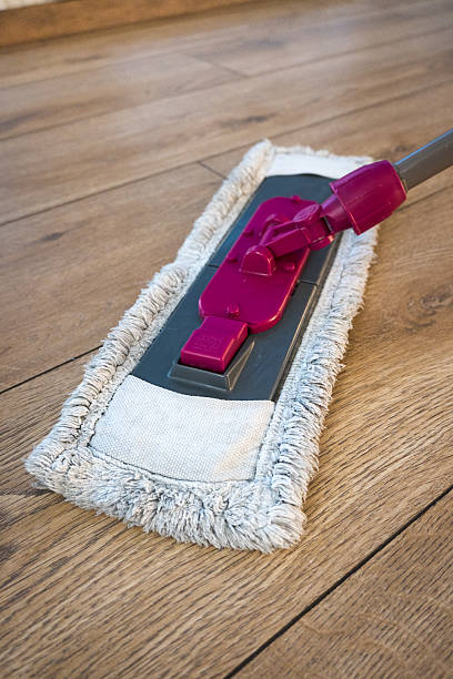 istock Washing the floor with a mop, clean floor. 2237471339