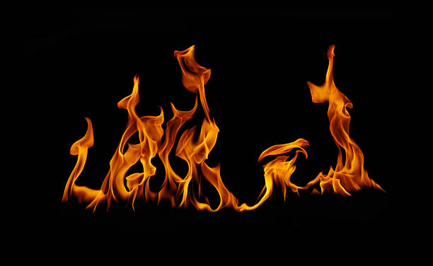 istock Bright blaze, glowing effect, and realistic burning texture for design use. 2237472179