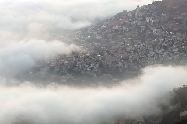 istock Bsharri Engulfed in Fog 2237473508