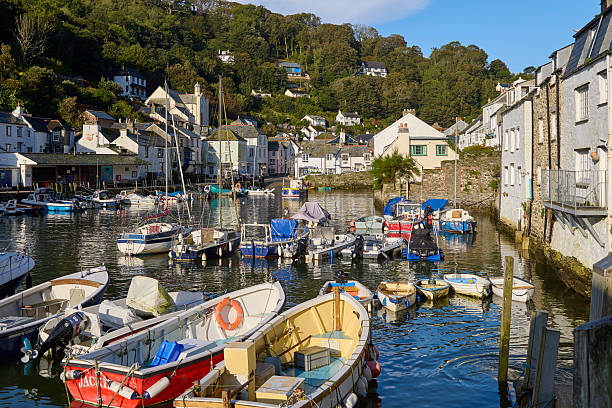 istock Polperro village and harbour cornwall, england, UK 2237474281