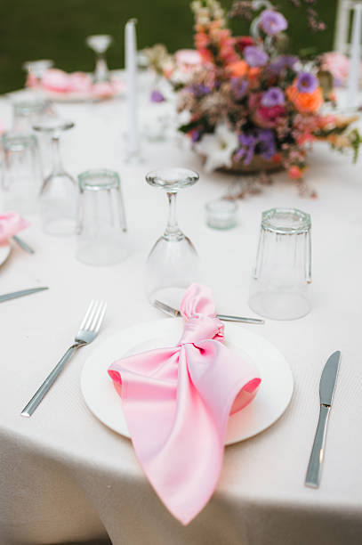 istock Wedding table with fresh flowers decoration. Forest / garden wedding 2237476129