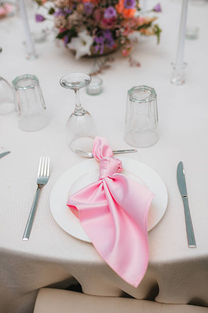 istock Wedding table with fresh flowers decoration. Forest / garden wedding 2237476136