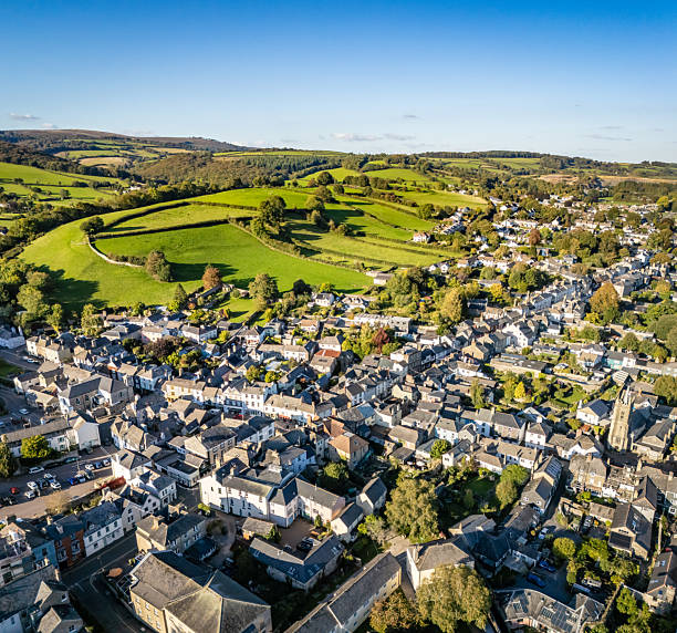 istock Aerial view from Ashburton to Dartmoor 2237484328