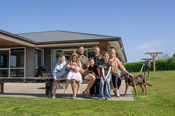istock Family Portrait Outdoors at Home 2237485935