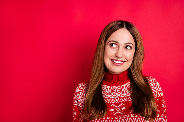 istock Portrait of attractive cheerful girl creating solution copy space isolated over bright red color background 2237486652