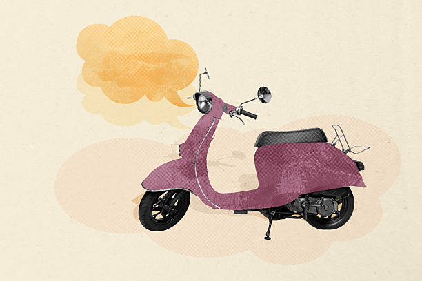 Detailed 3D chopper motorcycle model on white background.