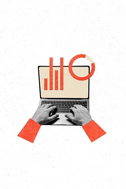 istock Sketch image artwork composite photo collage of two hands type computer laptop remote financial deposit profit investor economy graphics 2237488393