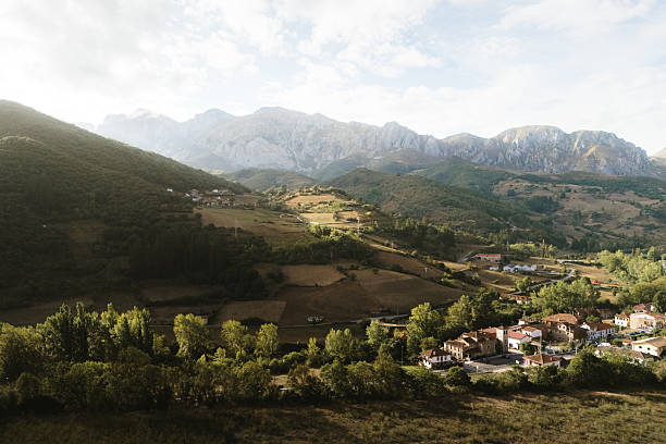 The beautiful Picos de Europa mountain range. Cantabria, Spain