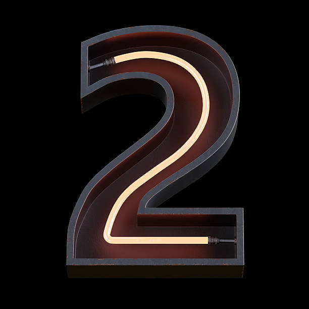 istock Bright Neon Font.Metallic futuristic cyberpunk Concept. 2237498045
