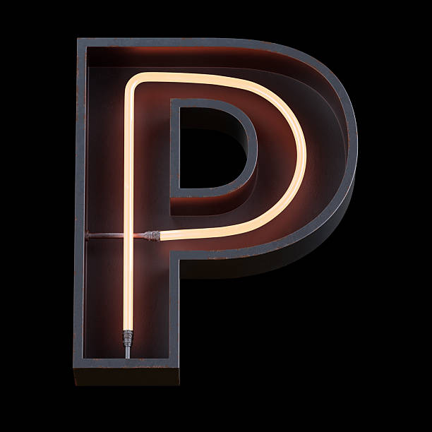 istock Bright Neon Font.Metallic futuristic cyberpunk Concept. 2237498263