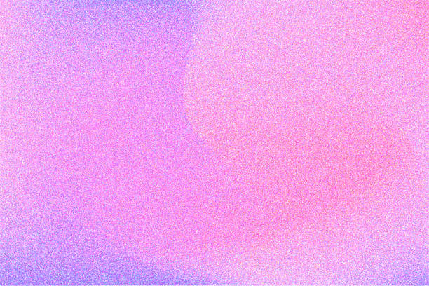 istock Abstract lavender color gradient with grain texture, glowing purple, pink glitter particles background. Aesthetic fluid wallpaper with curvy texture. Vintage smooth noise backdrop for product display 2237499239