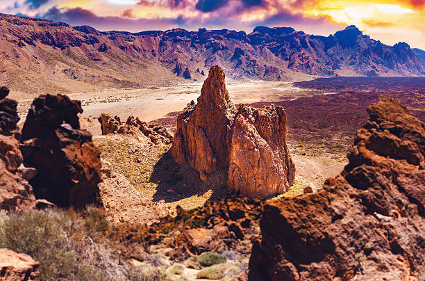 istock Volcano Teide with Llano de Ucanca.Desert panorama. 2237506804