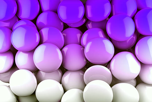 istock Circular shapes in elegant violet toned. 2237506941