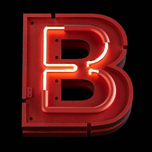 istock Bright Neon Font.Metallic futuristic cyberpunk Concept. 2237508880