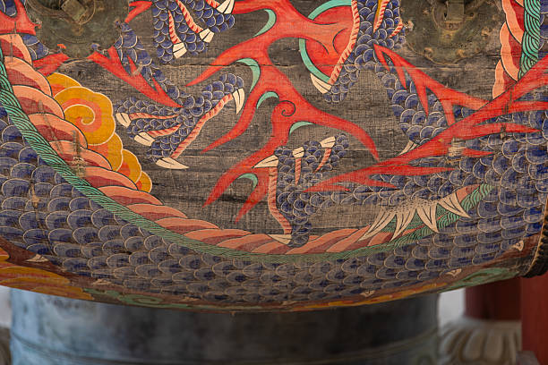 istock an old big drum at the Korean Buddhist temple building 2237516511