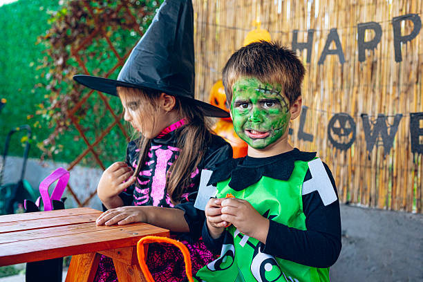 istock Kids sitting together during Halloween celebration 2237517937