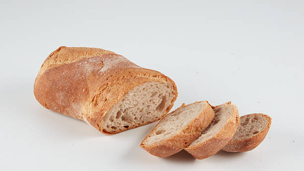 istock Bread, cut into long pieces isolated nature background with clipping path 2237520599