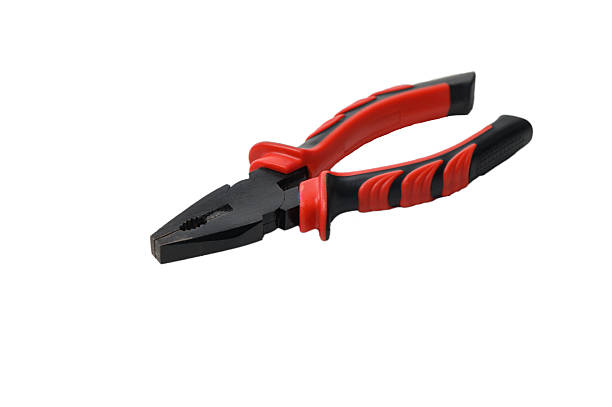 istock Metal pliers with red plastic handles isolated on white background 2237521350