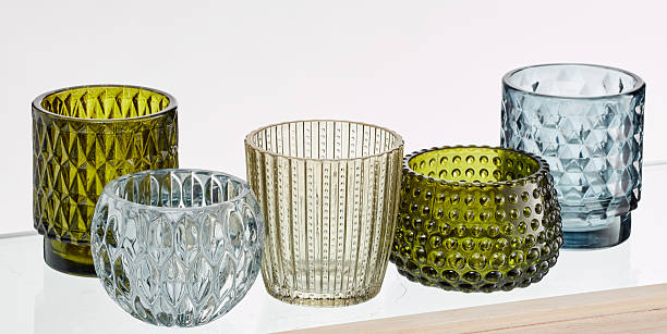 istock Set of glasses with sparkling diamond patterns scattered around  isolated nature background with clipping path 2237523403