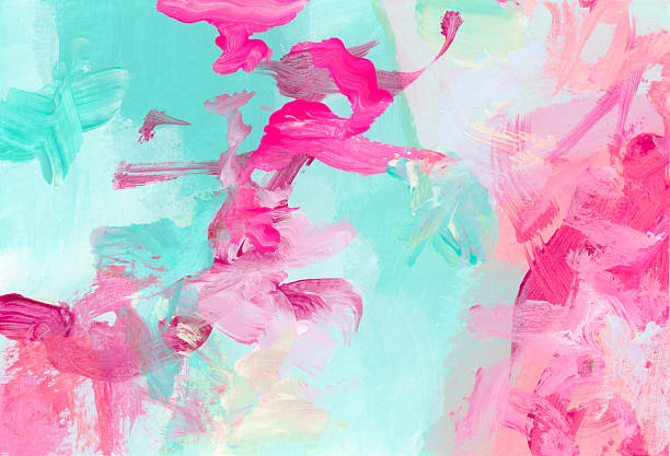 istock Art modern Oil and Acrylic smear blot with pencil, pastel line scribble elements. Abstract texture color stain background. 2237525532