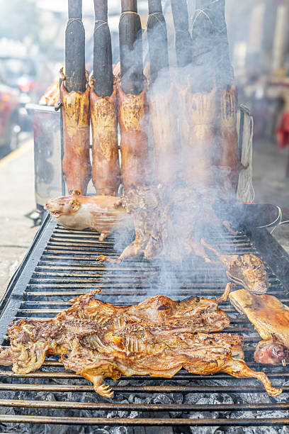 istock Guinea pig roasting on the grill. 2237548669