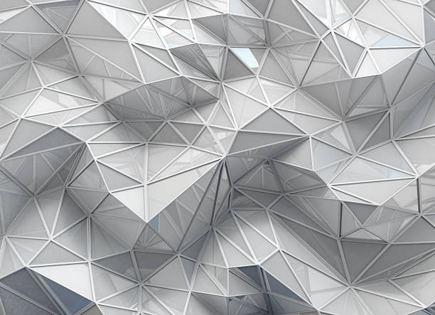 istock White low polygonal background with white illumination, 3d illustration. 2237553516