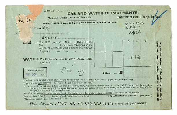 istock Gas and water bill, 1896 2237554637