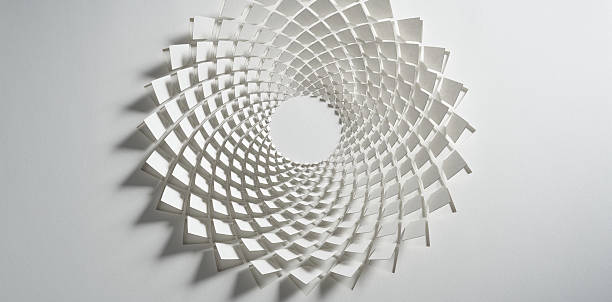 istock White Diamond Mandala Cut Paper Artwork with Intricate Spiral Geometry 2237554679